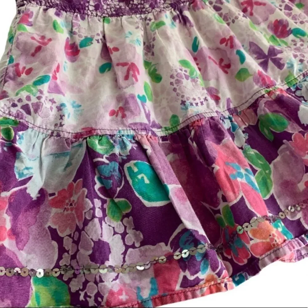 The Children’s Place Floral Tiered Sequin Skirt